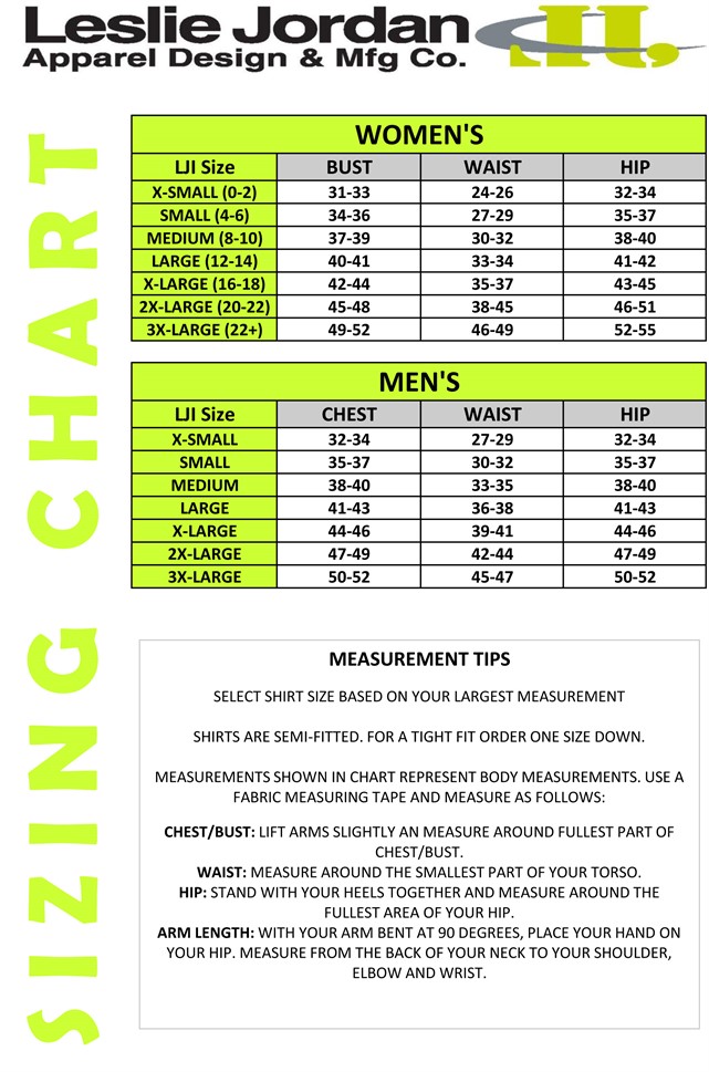 Womens Size Chart