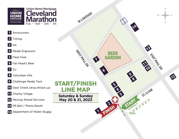 2023 Start Finish Map